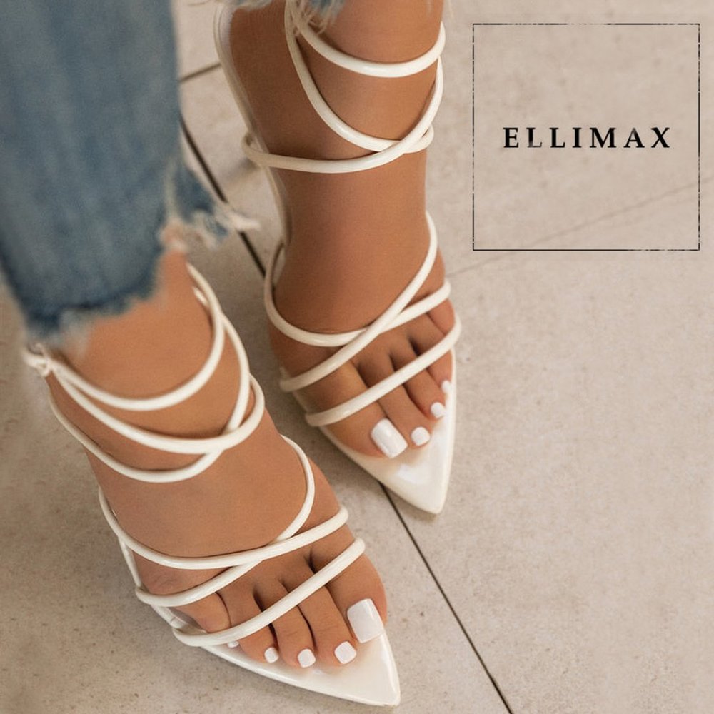 Cape Robbin White Strappy Heels